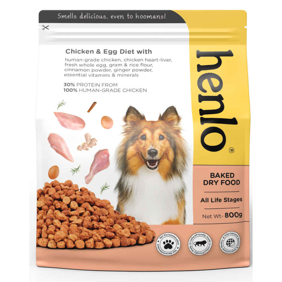 Henlo Chicken & Egg Baked Dry Dog Food for Adult Dogs & Puppies |Adult Dog Food |Pet |Puppy Food