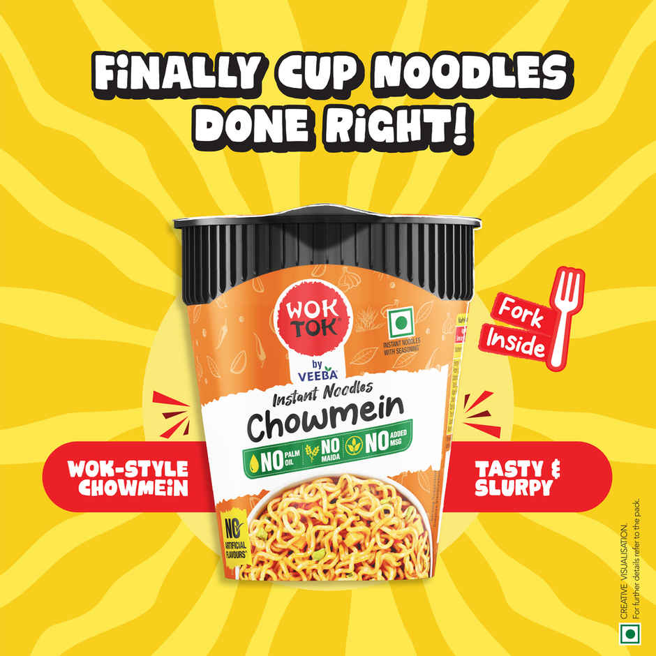 Wok Tok by Veeba Instant Cup Noodles Chowmein