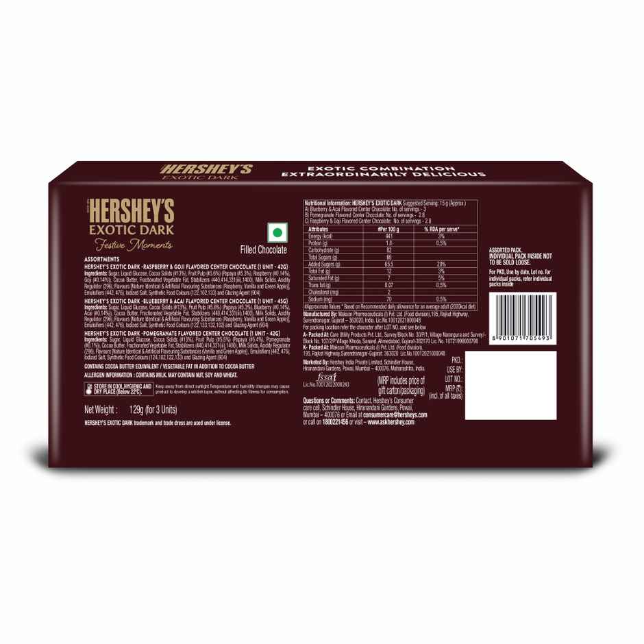 Hershey's Exotic Dark Chocolates Gift Pack