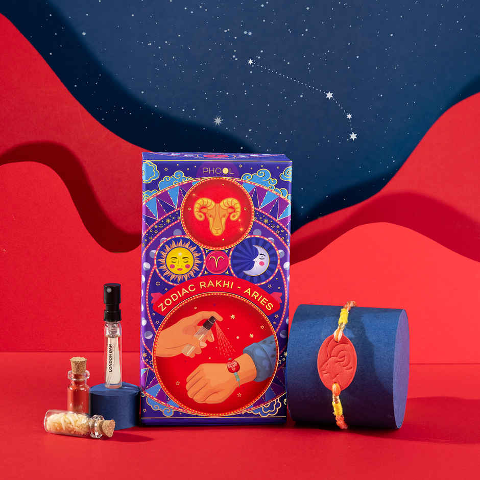 Zodiac Aries Rakhi for Brother (Phool)