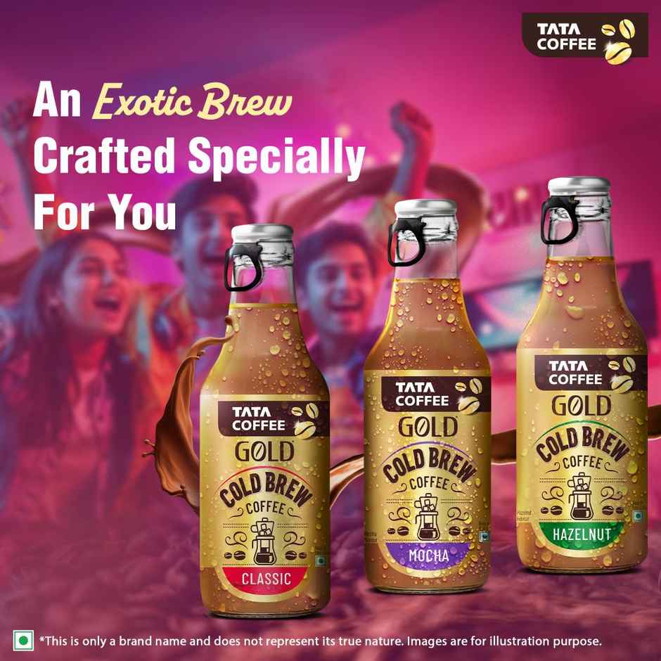 Tata Cold Brew Coffee, Classic Iced Coffee, Rich & Creamy, Ready to Drink