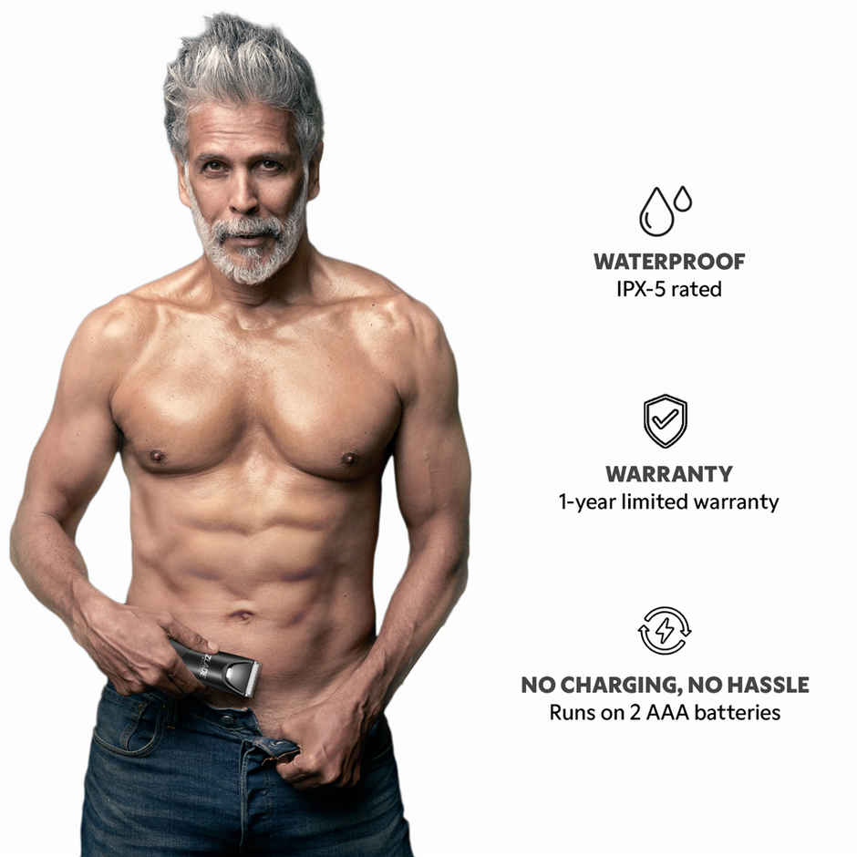 Zlade Ballistic Lite Full-Body Trimmer | Beard, Body & Balls | AAA Battery Operated Cordless Trimmer