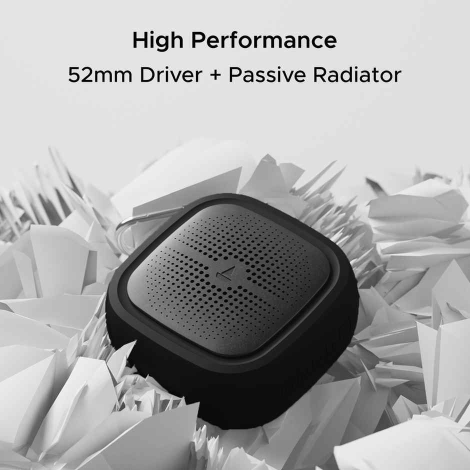 boAt Stone 200 Pro BT Speaker w/ 8W RMS Sound, 12H Playtime, BT v5.1 & IPX6 Rating (Pitch Black)