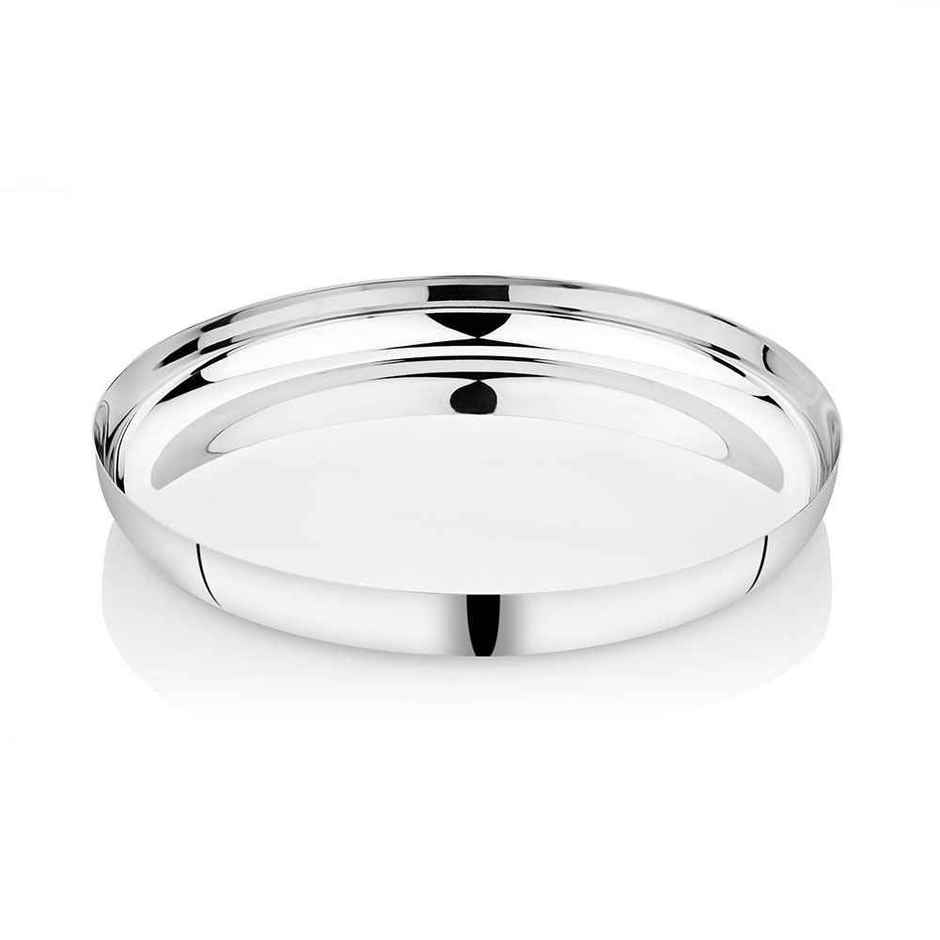 Steelera Stainless Steel Apple Dinner Plate / Thali / Khumcha | Food Safe | 30 cm
