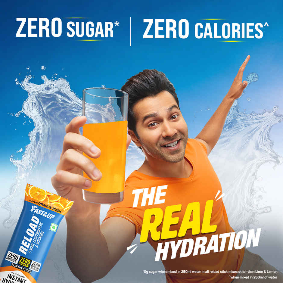 Fast&Up Reload Zero Sugar Instant Hydration Sticks With 5 Essential Electrolytes | Assorted
