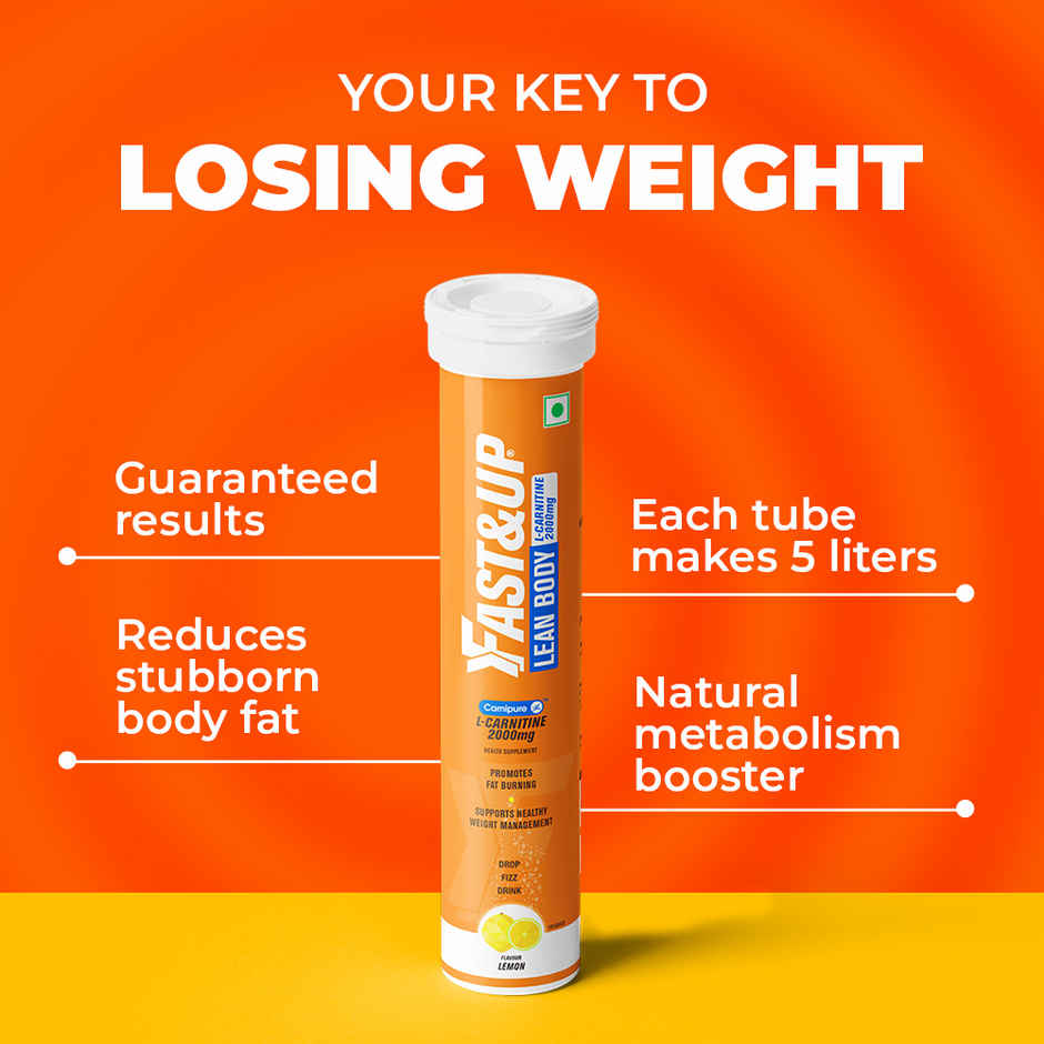 Fast&Up Fat Burner L-Carnitine For Weight Loss - Lemon flavour