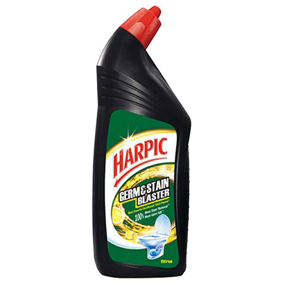 Harpic Germ & Stain Blaster Disinfectant Toilet Cleaner Liquid, Citrus,