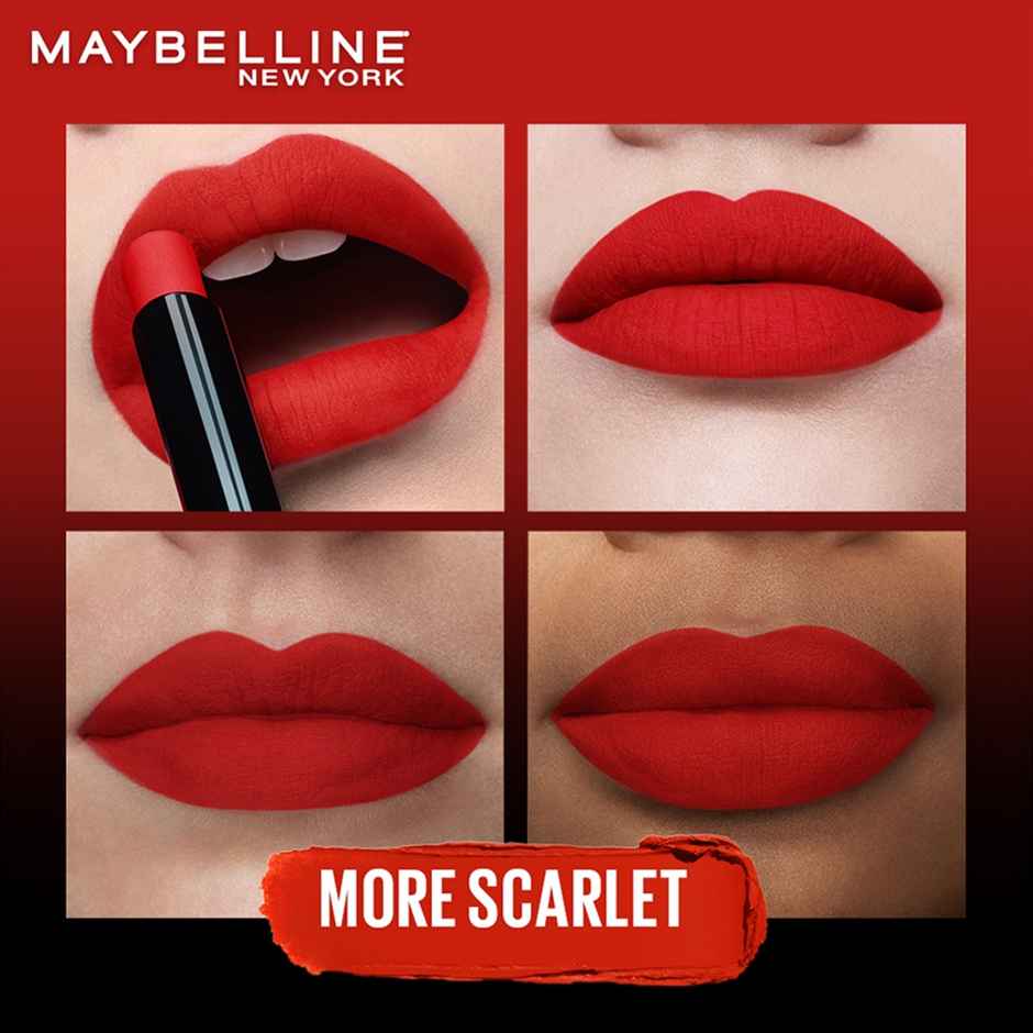 Maybelline New York Color Sensational Ultimattes Lipstick - 299 More Scarlet