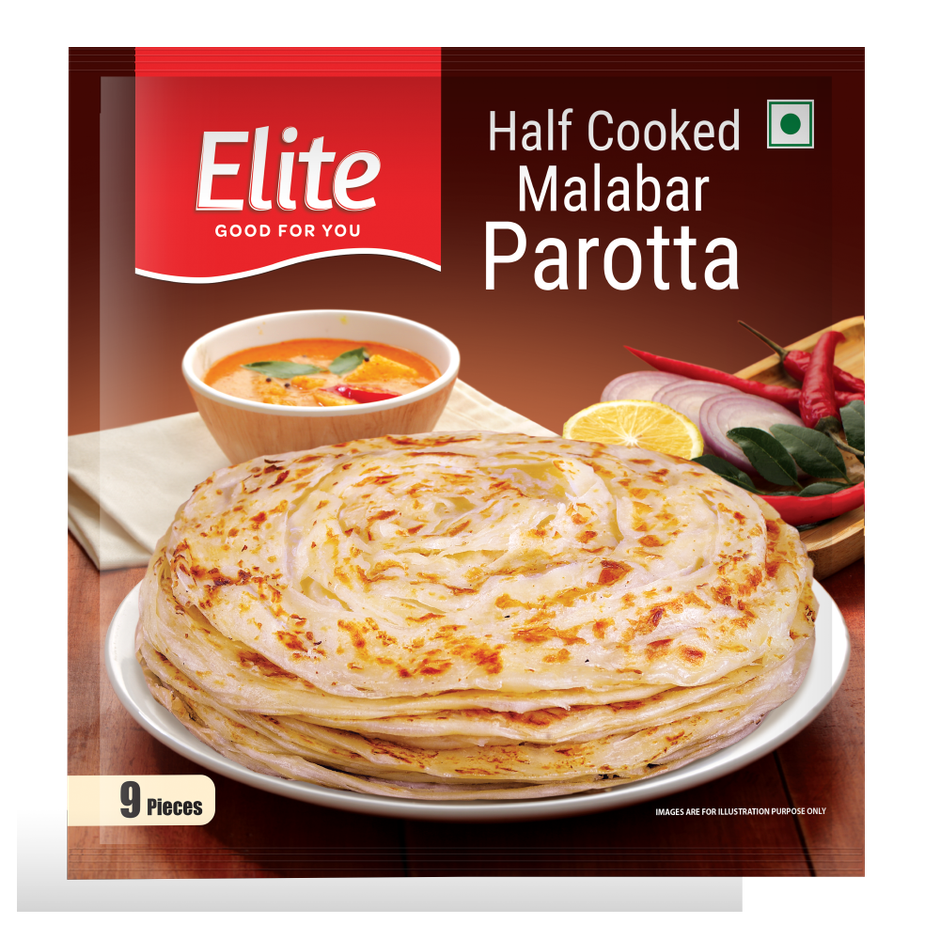 Elite Half Cooked Malabar Parotta 9 in1