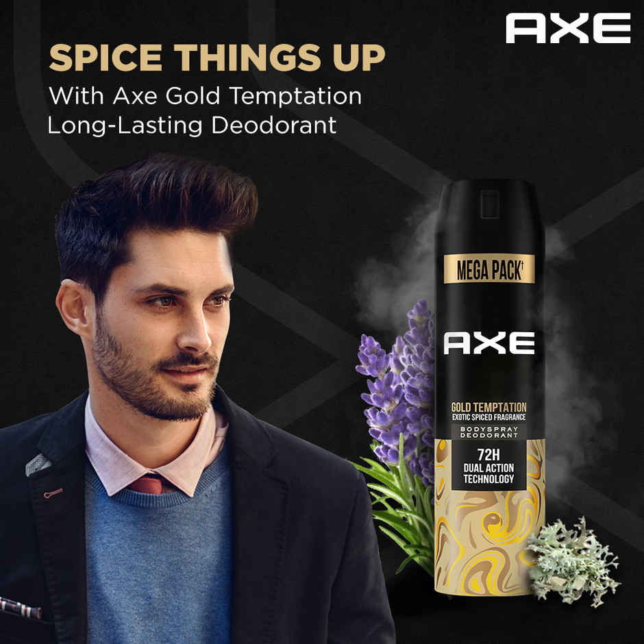 Axe Gold Temptation Deo |Body Spray For Men | Long Lasting Deodrant Spray