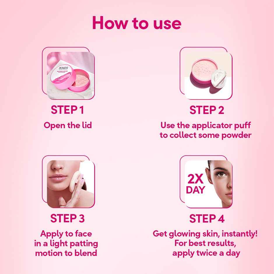 Pond's  Natural Glow Face Powder||  Pink Glow - 30G