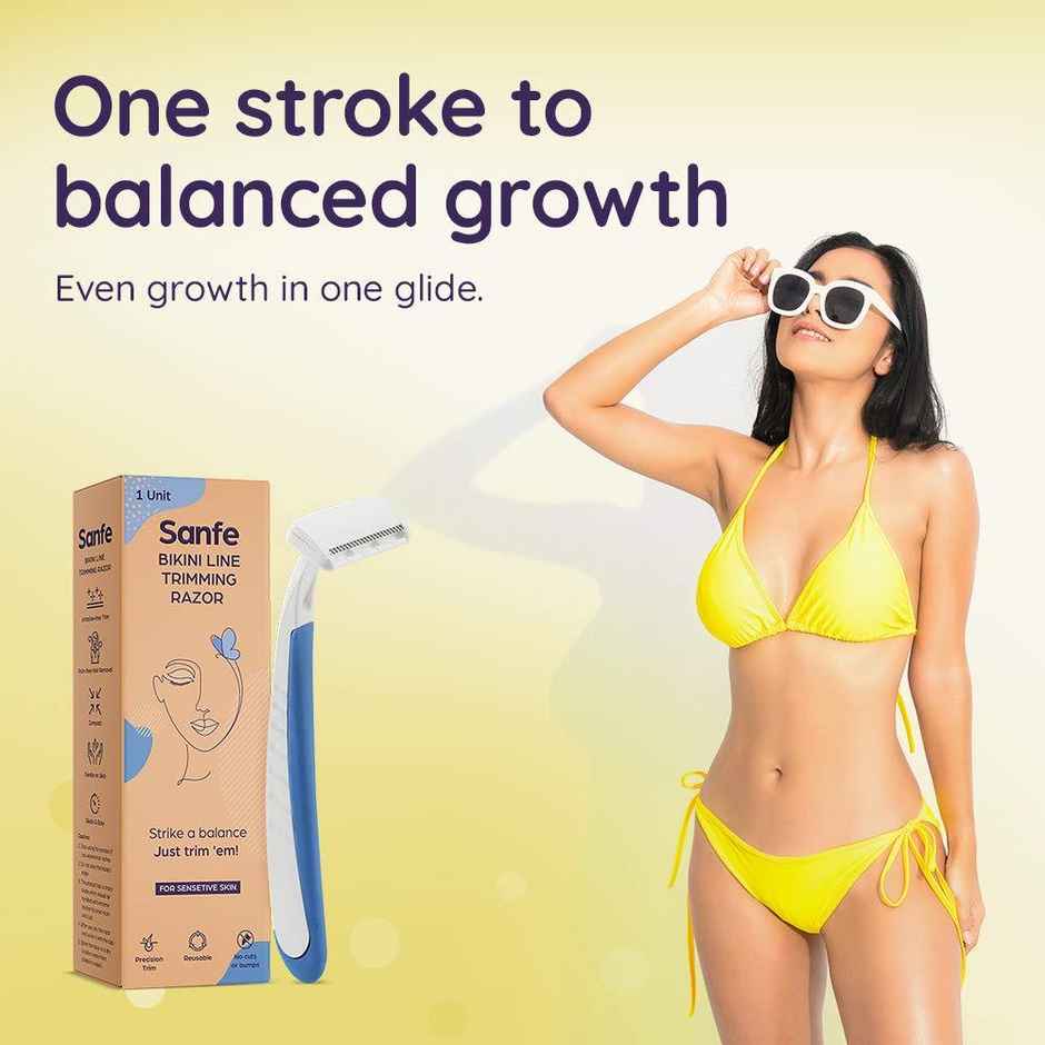 Sanfe Trimming & Hair Removal Body Razor For Women Painless Hair Removal With Stainless Steel Blade