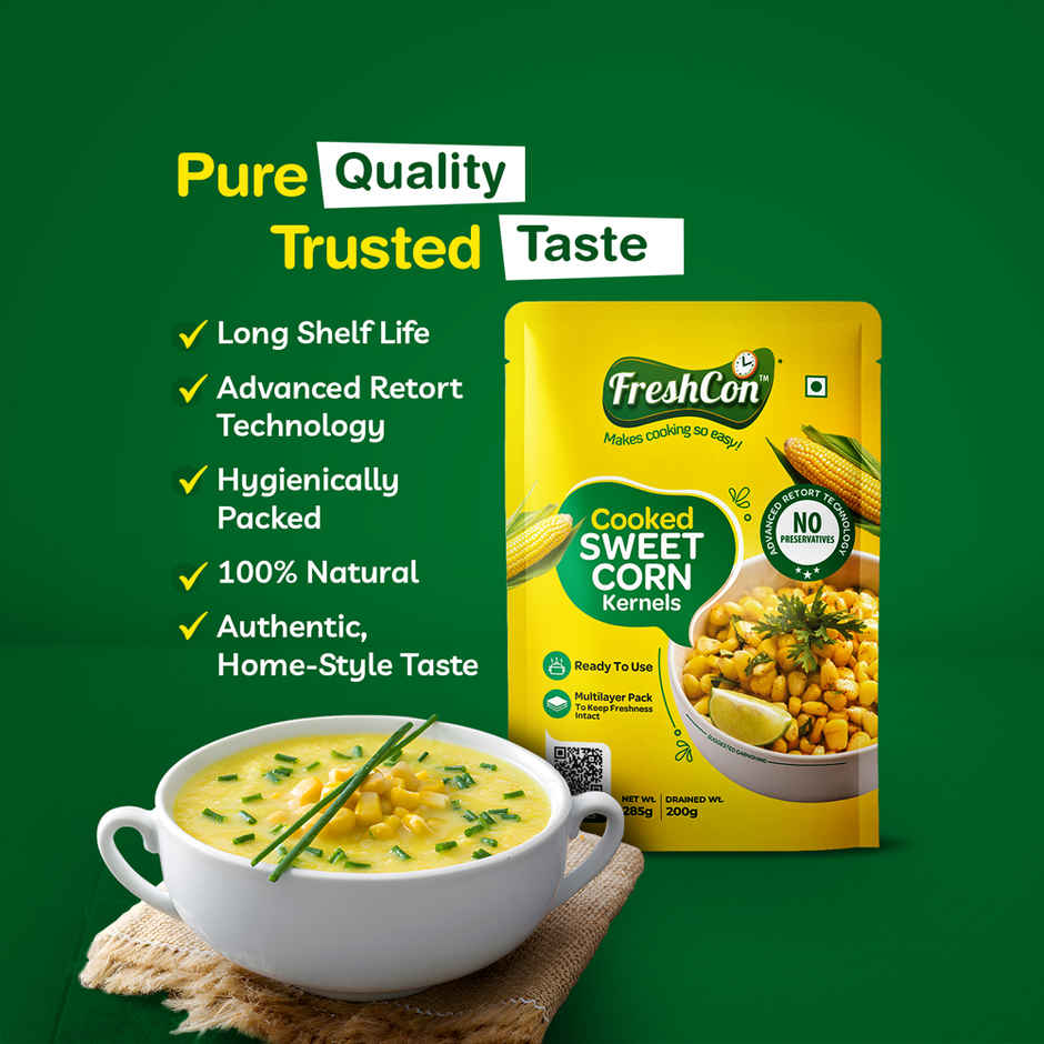 Freshcon Cooked Sweetcorn Kernel Combo 
