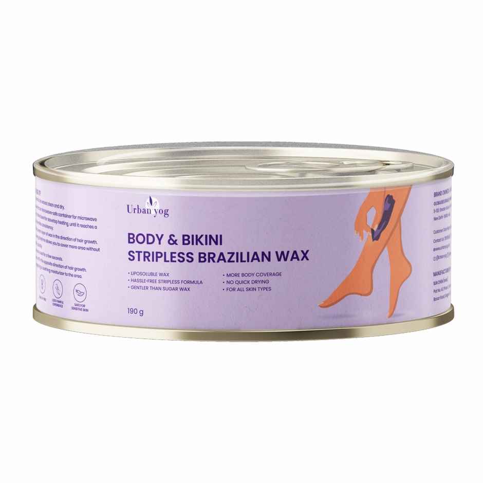 Urban Yog Body Bikini Stripless Brazilian Beans Wax for Women | Liposoluble Wax