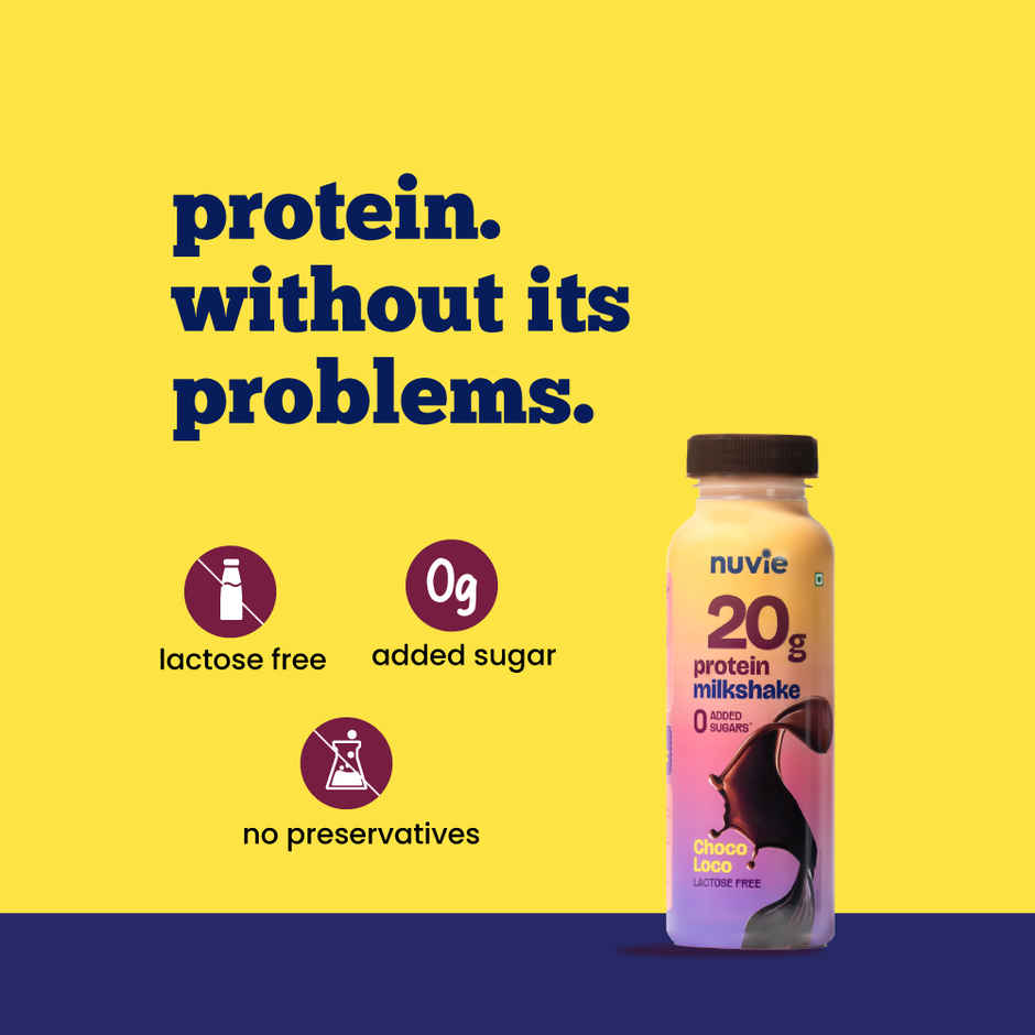 Nuvie Chocolate Protein Milkshake - Lactose Free