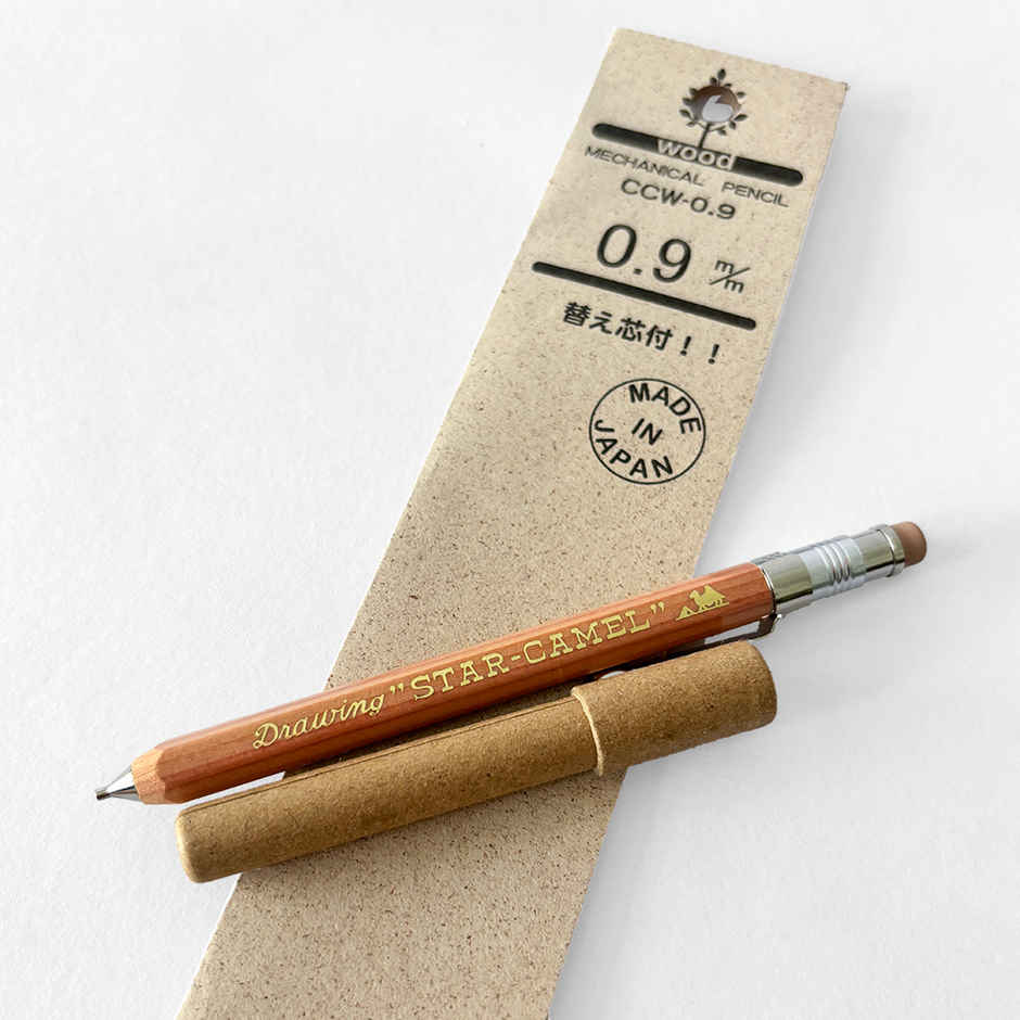 Camel Natural Mechanical Pencil with Lead Case