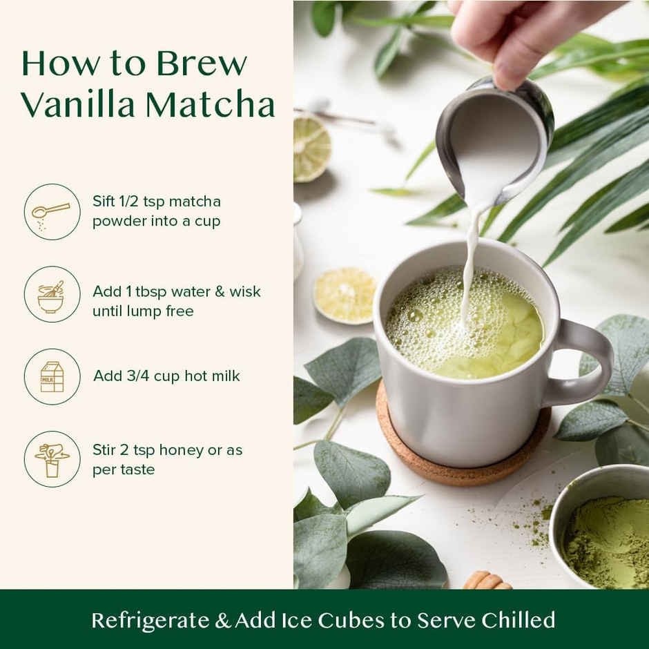 Vahdam Vanilla Matcha Green Tea Powder