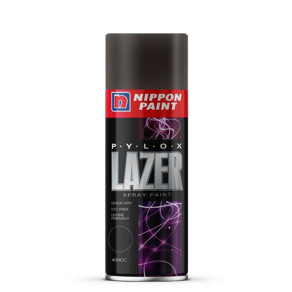 Nippon Pylox Spray Paint | Glossy Black | Fast-Drying & High Gloss