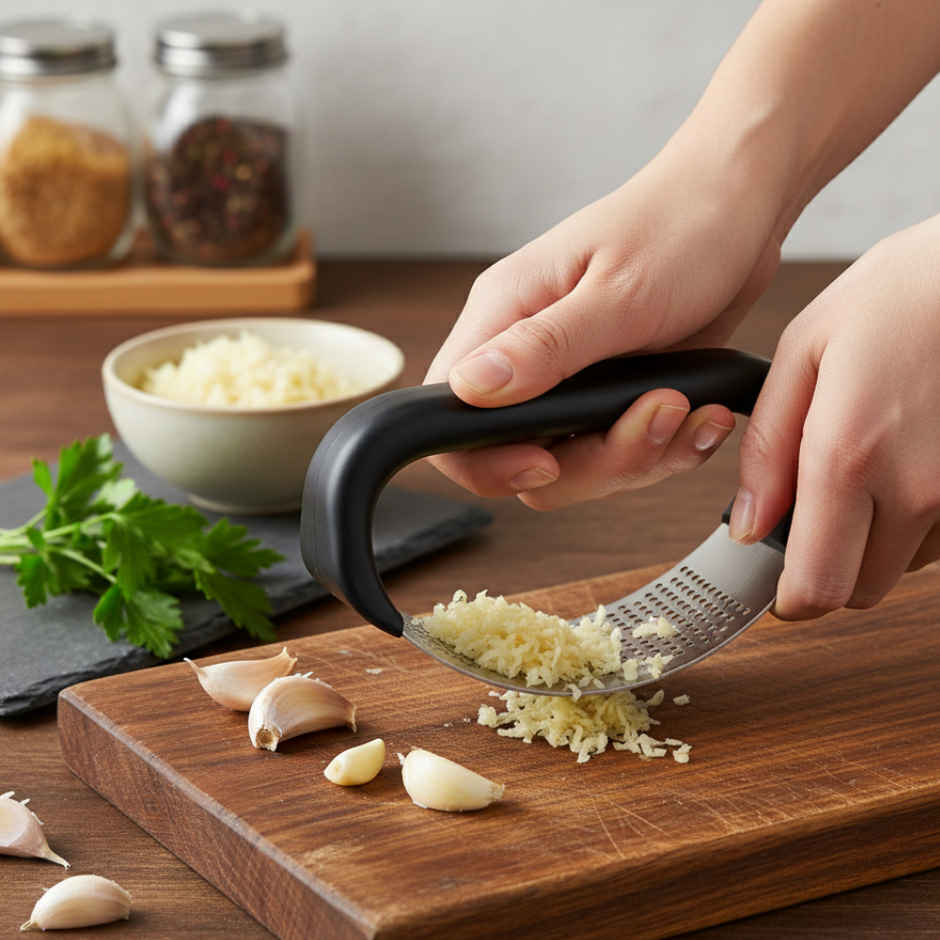SE7EN Stainless Steel Garlic Press