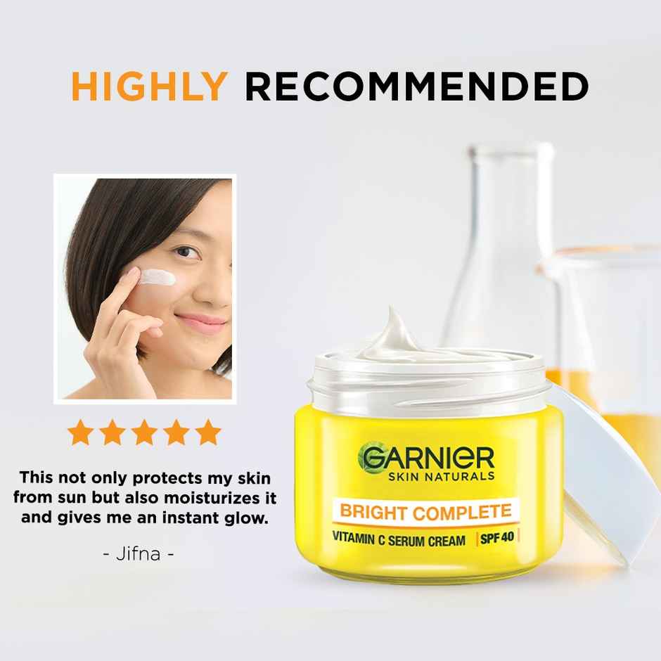 Garnier Bright Complete Vitamin C Serum Cream - With SPF 40