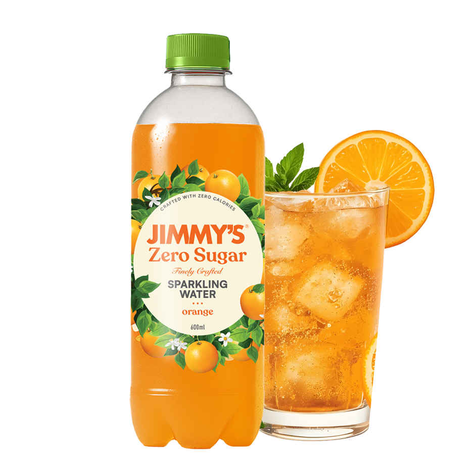 Jimmy's Zero Sugar Orange Sparkling Water