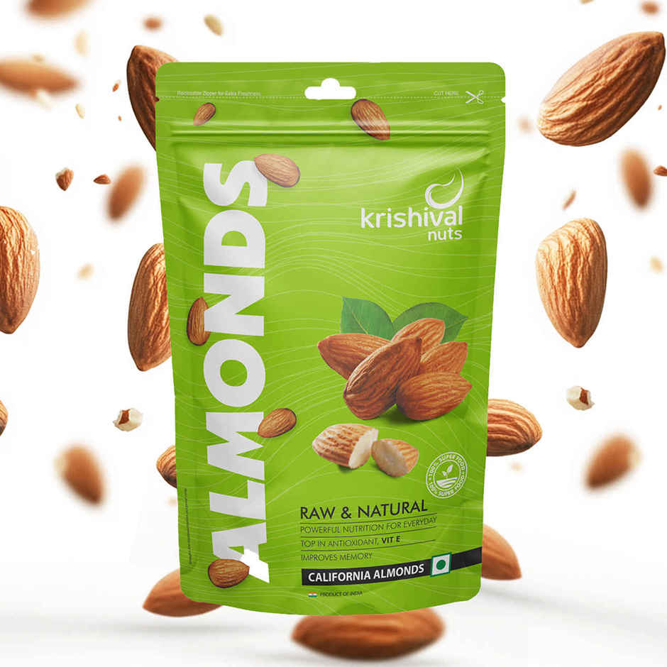 Krishival Nuts Plain Almonds