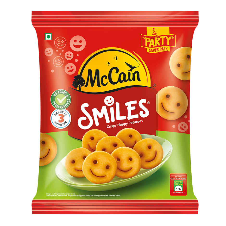 McCain Smiles | Crispy Potato Snacks | No Added Preservatives