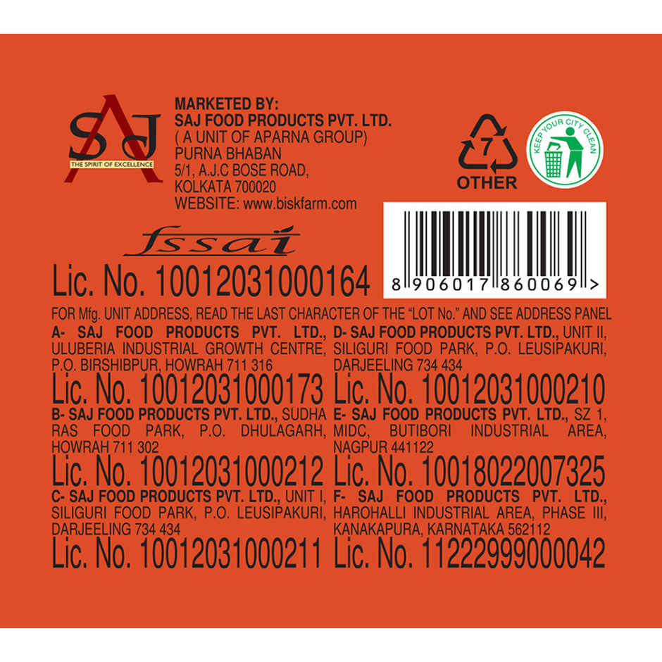 Biskfarm Eat-Fit Sugar Free Lite Cracker
