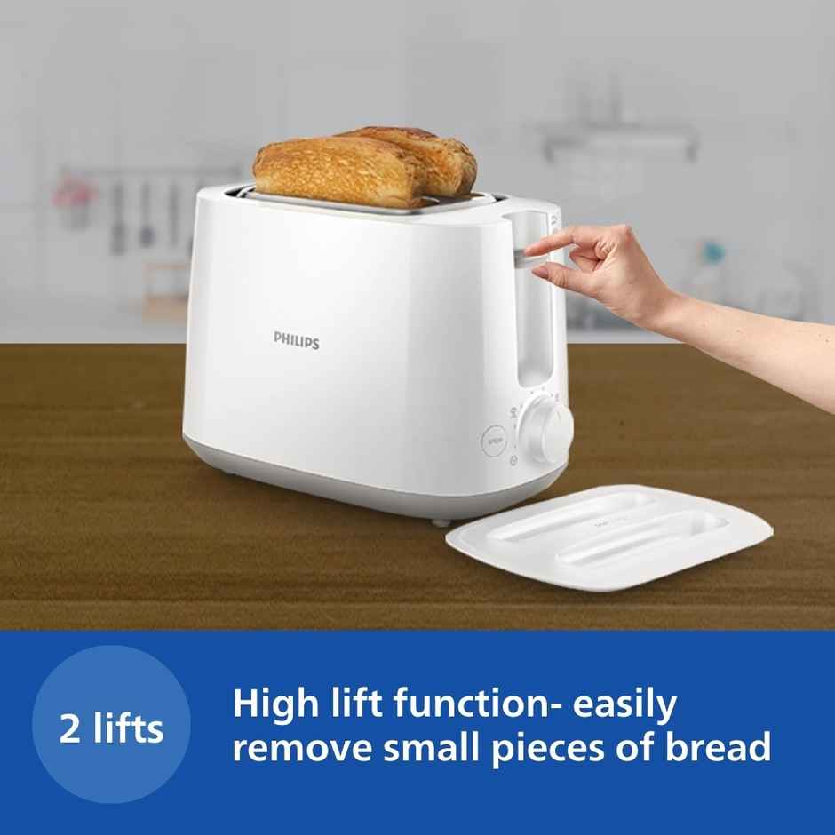 Philips HD2582/00 830 W Toaster - Auto Shut Off Protection