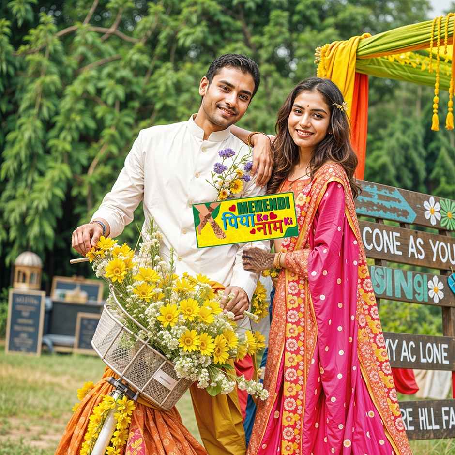 Party Propz Mehndi Photobooth - Set Of 23