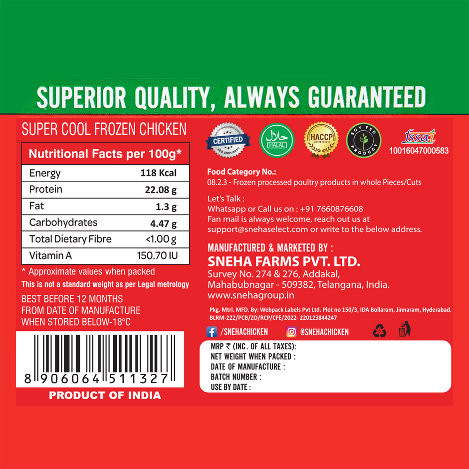 Sneha Supercool Fz Breast Boneless