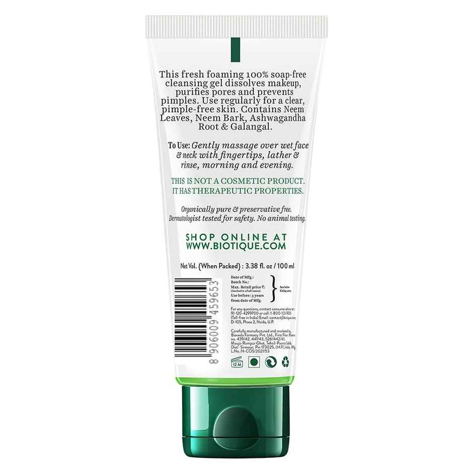 Biotique Fresh Neem Pimple Control Face Wash