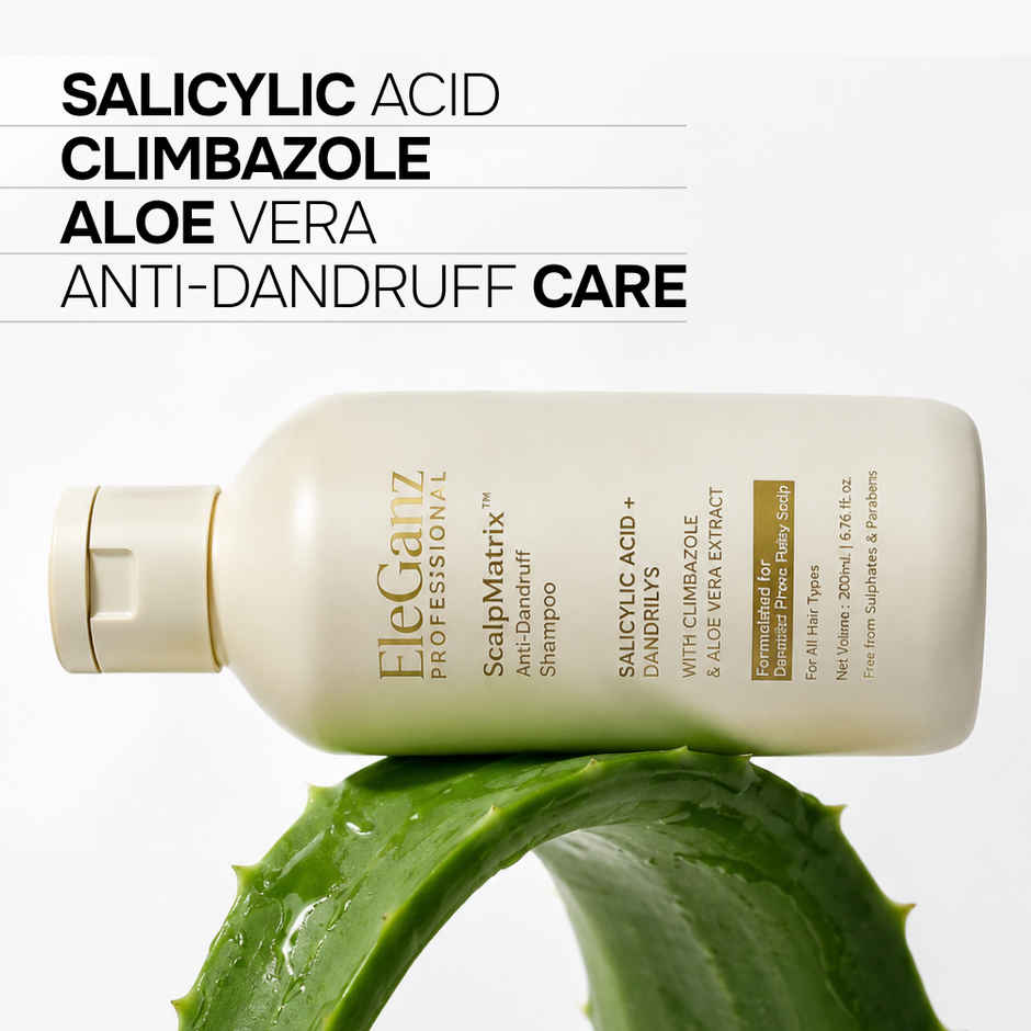 EleGanz Professional ScalpMatrix Anti-Dandruff Shampoo | Salicylic Acid + Dandrilys