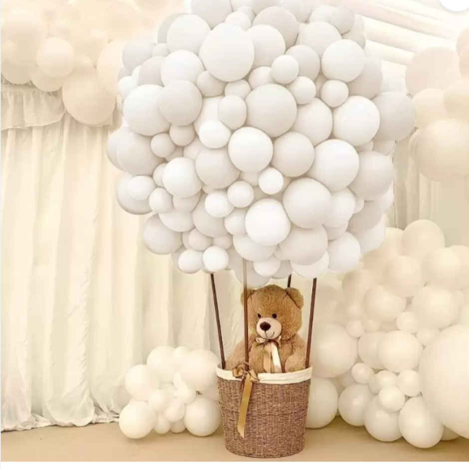 Let's Vybe Balloon White