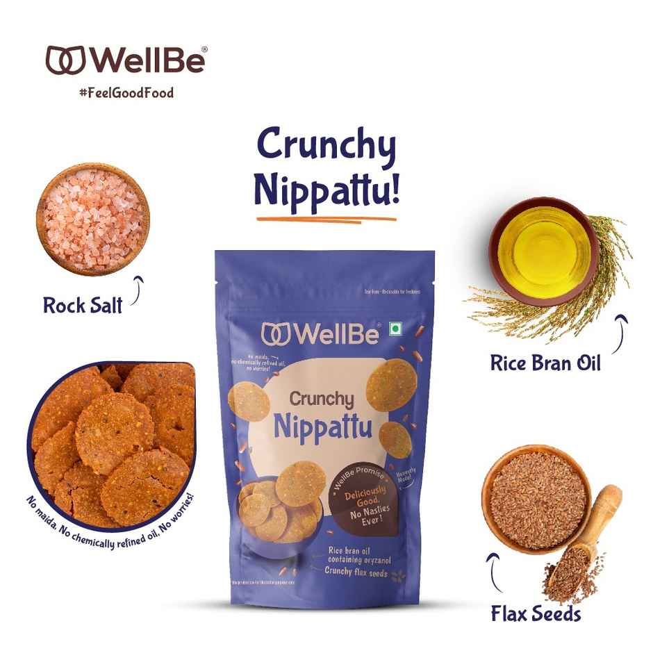WellBe Crunchy Nippattu | Savory Snack