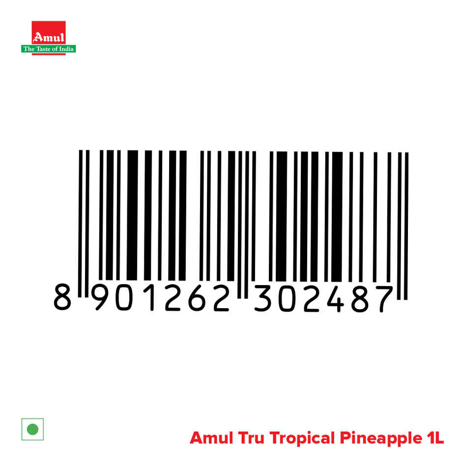 Amul Tru Tropical Pineapple Ice Cream Tub