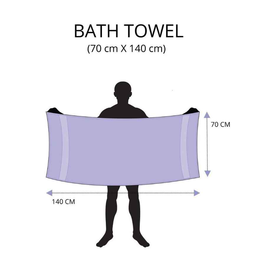 Wakefit 400 GSM Terry 100% Cotton Bath Towels | 70x140 cm | Set of 1 | Sunflower Yellow