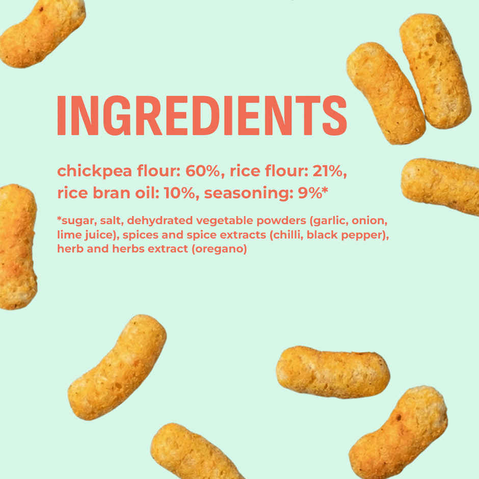 Natch Hot Chilli Chickpea Puffs | No Palm Oil | Healthy Snack