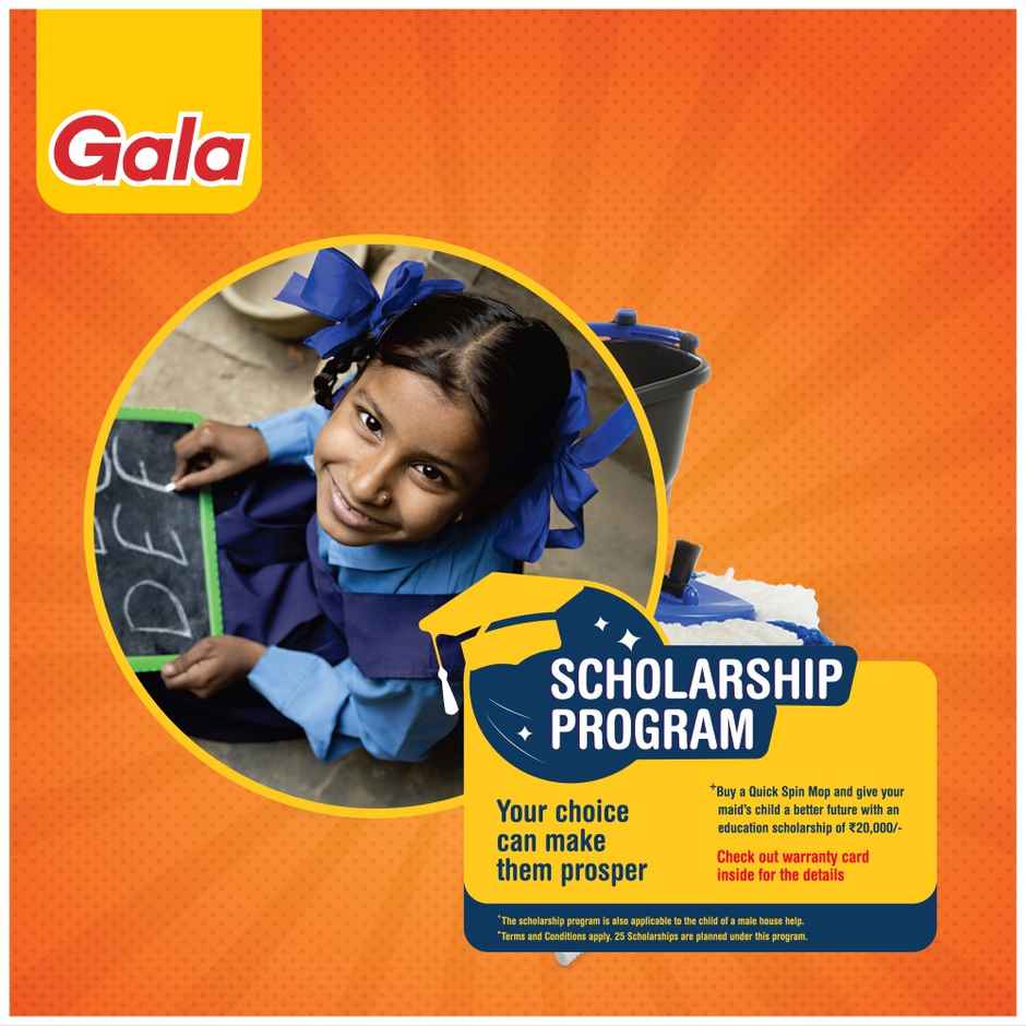 Gala Quick Spin Floor Mop with 1 extra refill