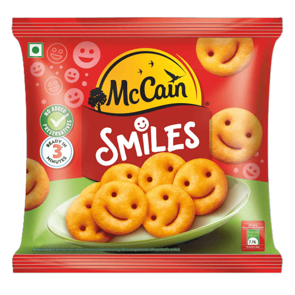 Hellmann'S Roasted Garlic Mayo (85g) & Mccain Smiles | Crispy Potato Snacks | No Added Preservatives (415g) Combo 