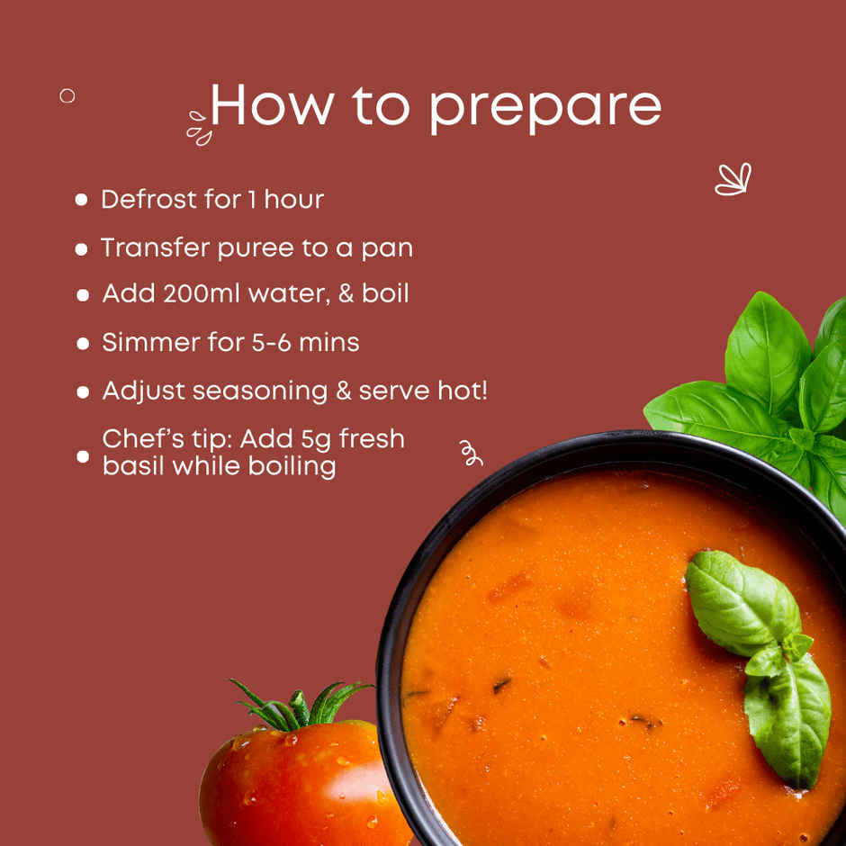 Pluckk Gluten Free Roasted Tomato and Basil Soup | Serves 2