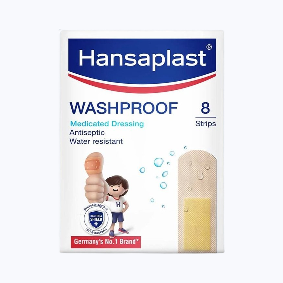 Hansaplast Washproof Medicated Band Aid 8 Combo