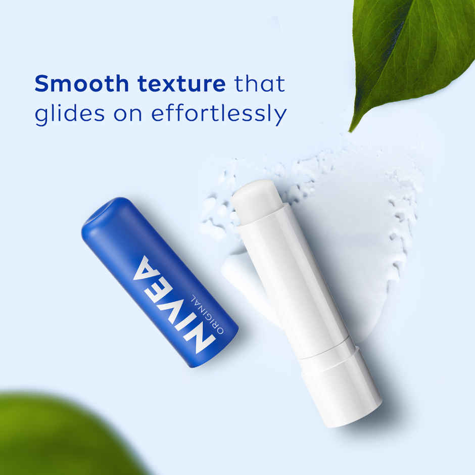 Nivea Lip Balm Original Care for 24h Moisture with Shea Butter & Natural Oils