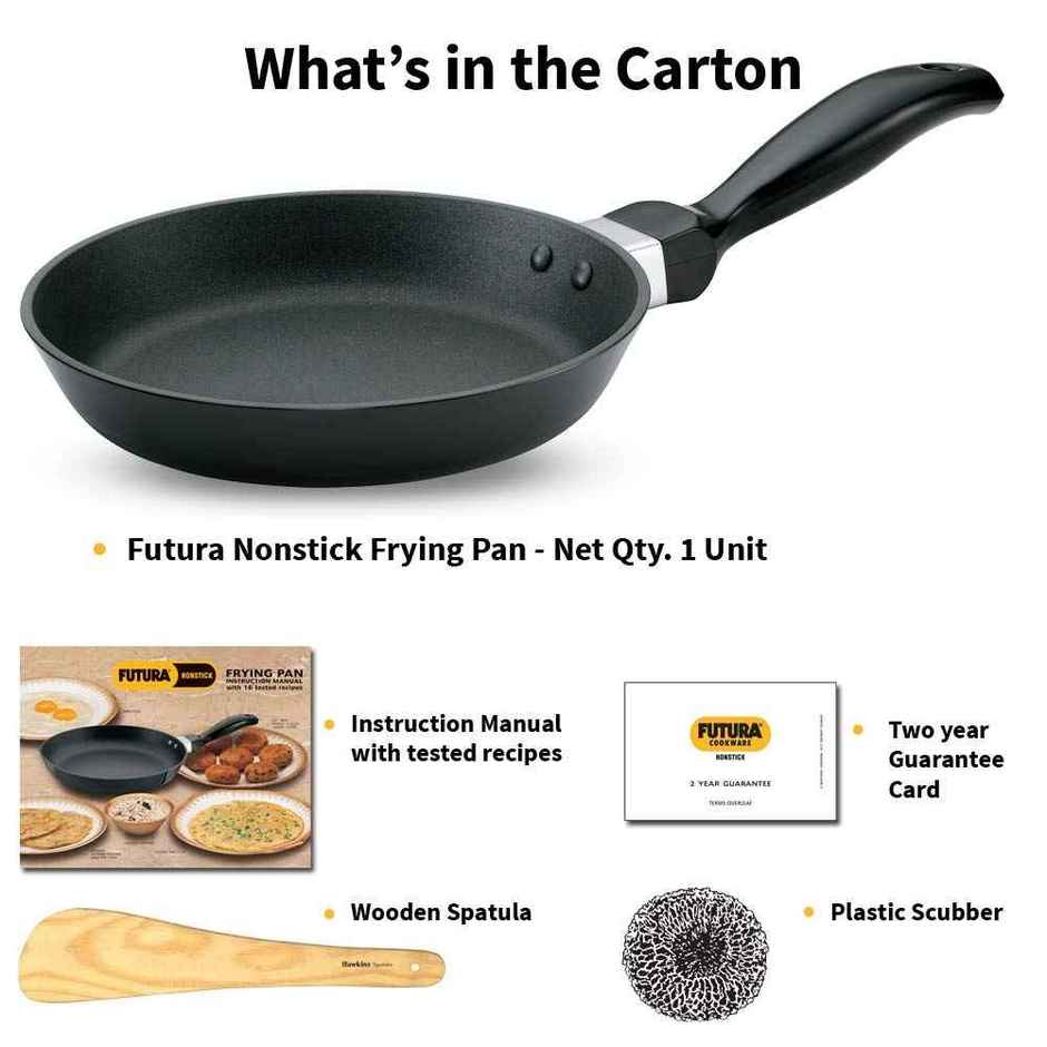 Hawkins Futura 17 Cm Frying Pan, Non Stick Fry Pan, Small Frying Pan, Black