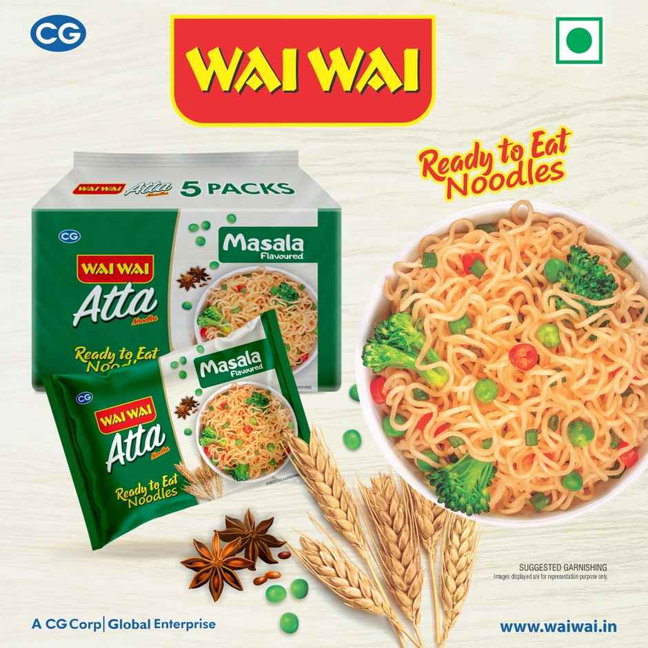 Wai Wai Ready to Eat Atta Chicken Noodles | 5 in 1