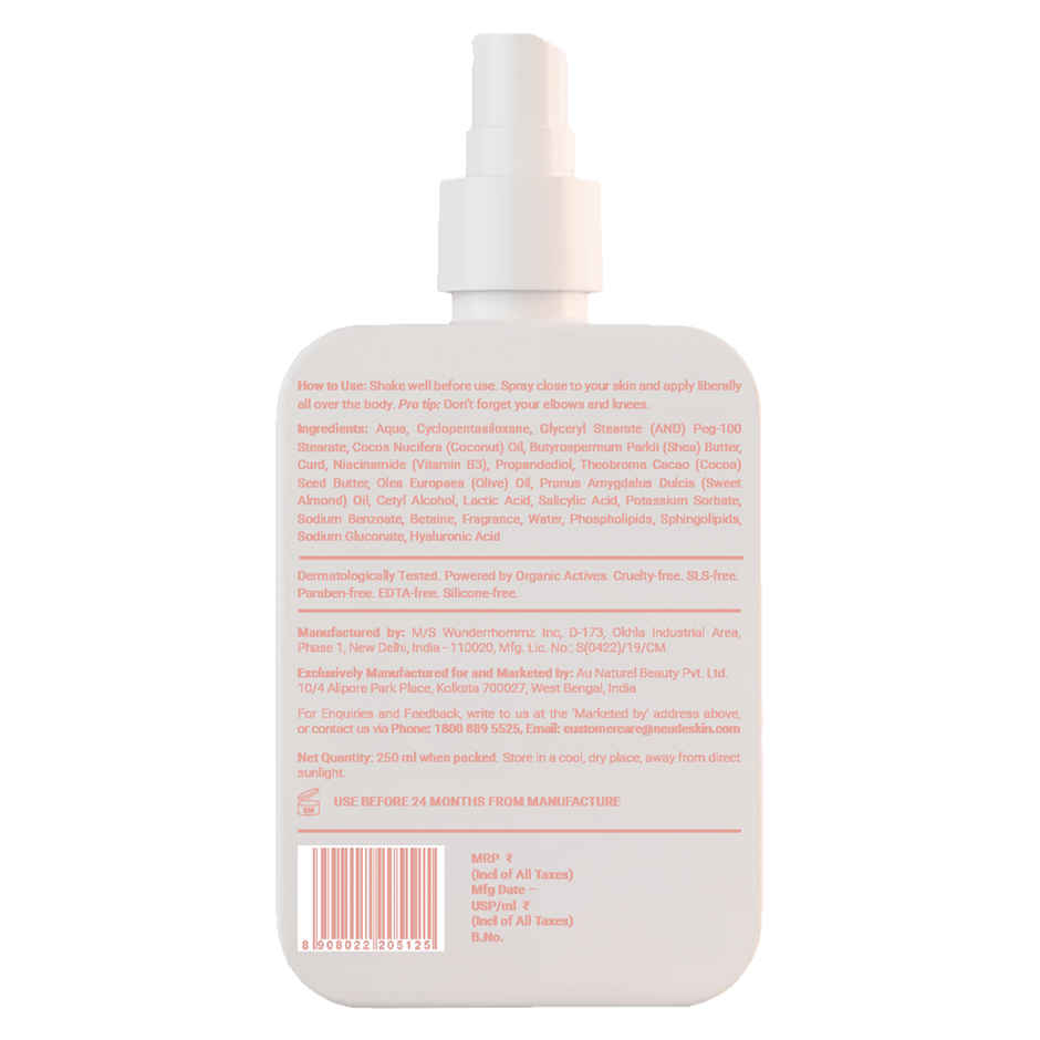 Be Neude Skin Ultimate Skin Pampering & Repairing Spray Body Lotion - Smmmoothie