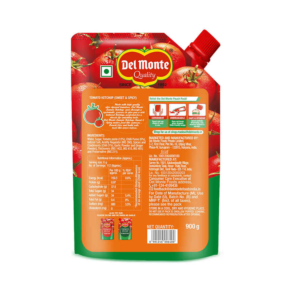 Del Monte Tomato Ketchup Sweet and Spicy Pouch