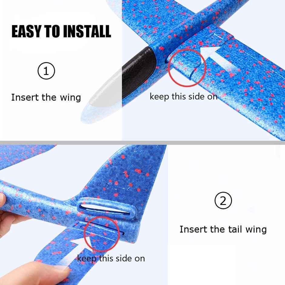 Toyshine Pack of 2 Foam Throwing Planes | 17.5 Inches