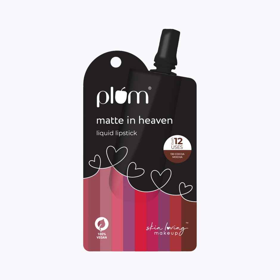 Plum Matte In Heaven Liquid Lipstick Trial Pack Cocoa Mocha 130