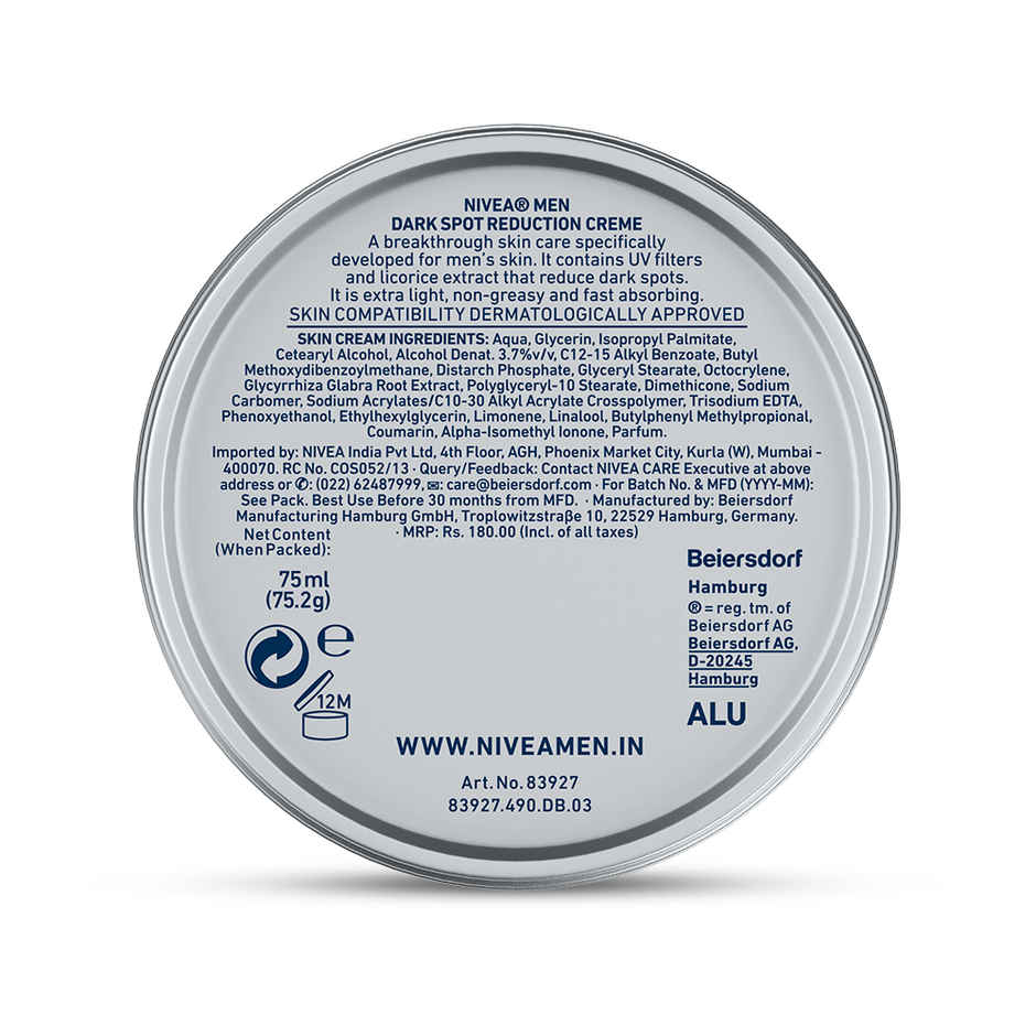 Nivea Men Dark Spot Reduction Face Cream